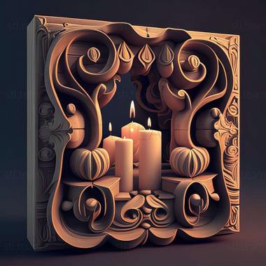 3D model CANDLE game (STL)